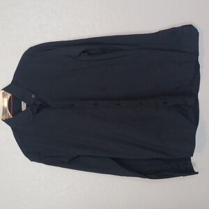 Burberry Basic Black Button Down Shirt Size M